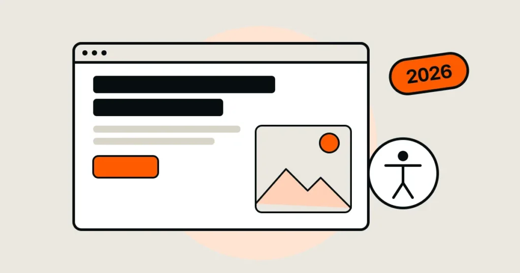 Illustration til artiklen ”Webdesign trends 2026 – det der betyder noget for jer”